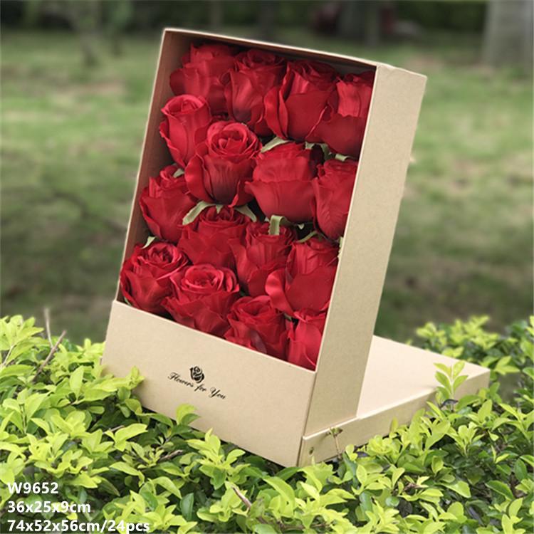 The flip box can be placed vertically on a creative gift box of eternal life with flowers flowers soap box3