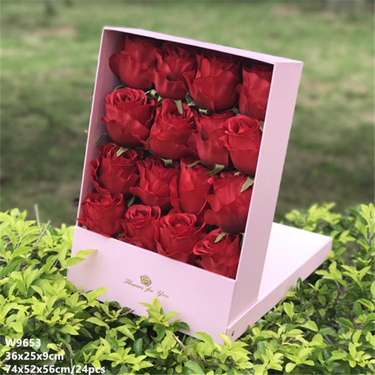 The flip box can be placed vertically on a creative gift box of eternal life with flowers flowers soap box4