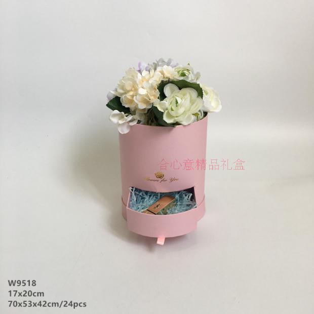 Round PVC transparent flower flower box, Korean hand held large view flower box flower packaging3