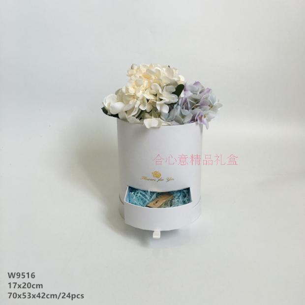 Round PVC transparent flower flower box, Korean hand held large view flower box flower packaging4