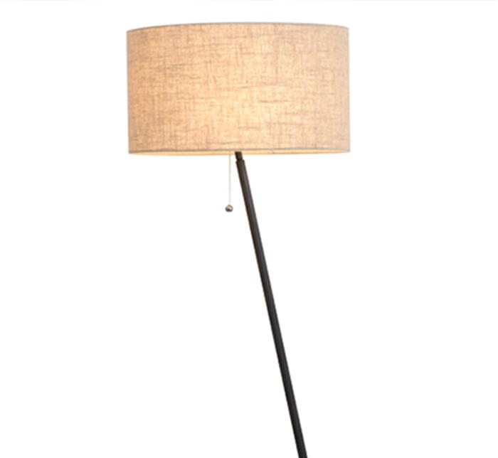 European style lamp K-55 creative practical minimalist wooden floor lamp + cloth villa model room lamp2