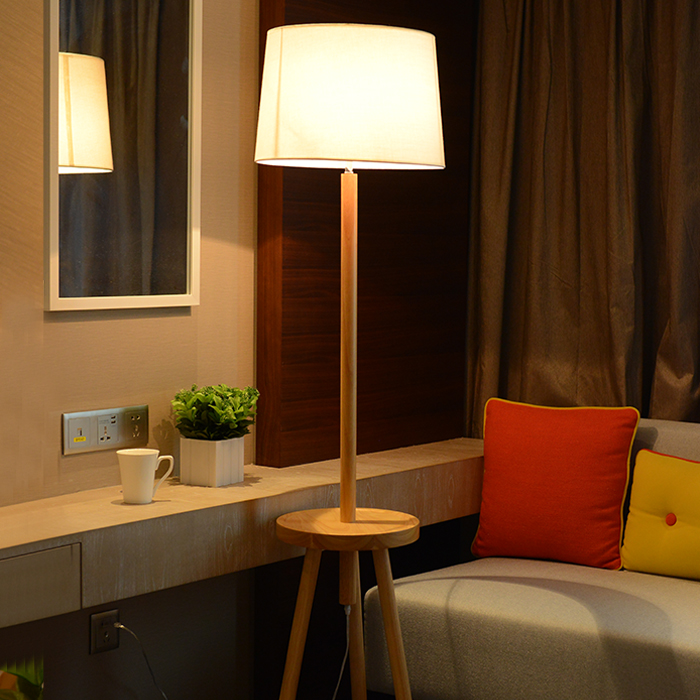 Simple fashion style K-59 lamp lamp cloth + Creative wooden villa model room lamp1