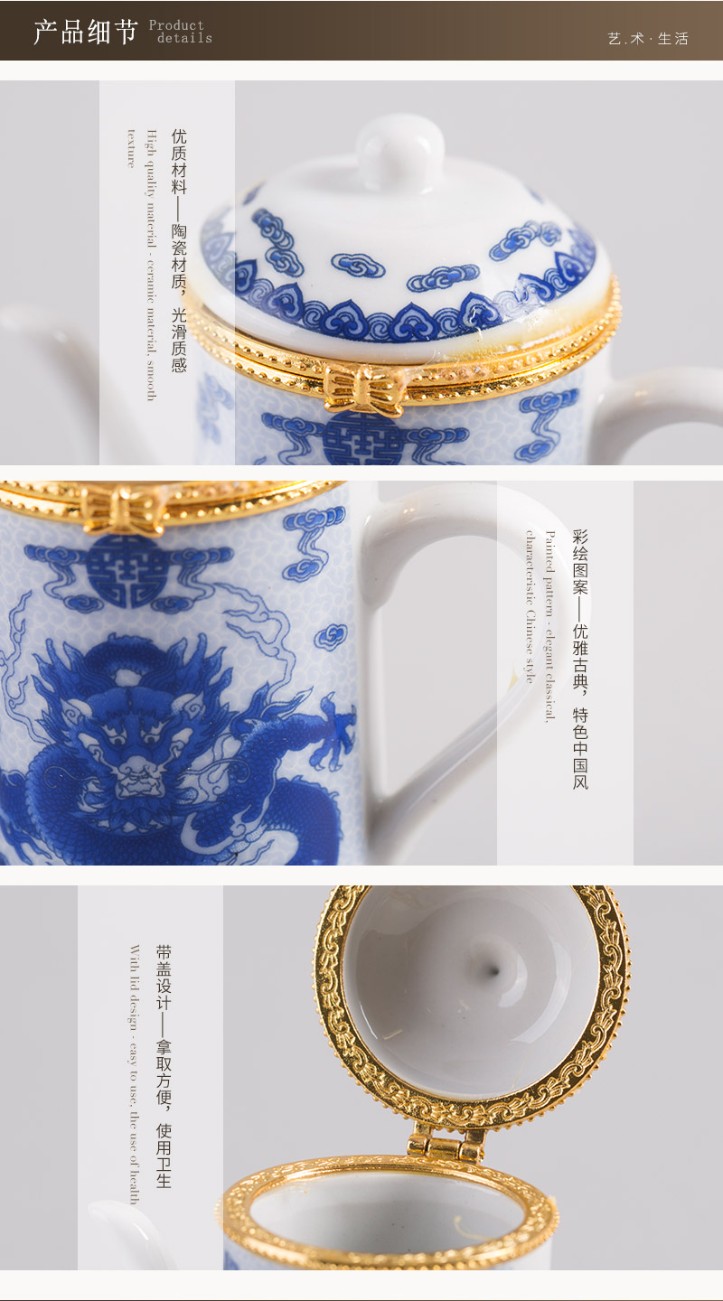 The characteristics of wind Chinese toothpick tube shaped teapot (porcelain)4