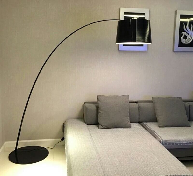 Nordic minimalist floor lamp K-3016 living room study, floor lamp black2