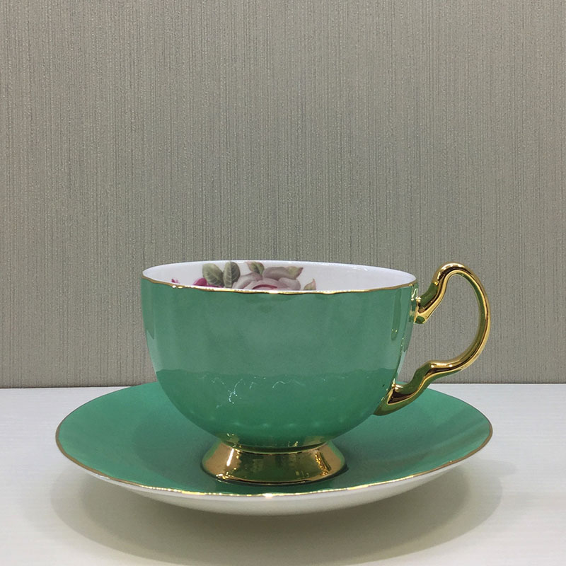 Proud ceramics, high grade bone china coffee cup Milan Cup - Green1