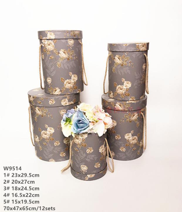 Pastoral flowers, boxes, flowers, boxes, flowers, boxes, five sets of wedding boxes, hand-held flower barrels.2