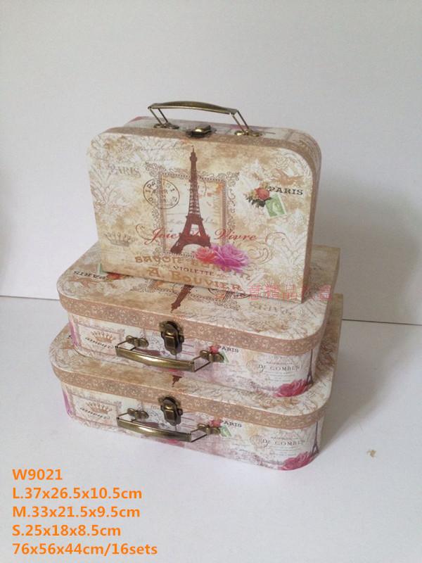 Direct gift European gift box, suitcase, gift box, handmade flower gift box, wedding gift box3