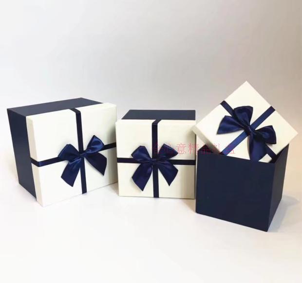 Gift box square plus 3 piece gift box, square, simple gift box, flower box1