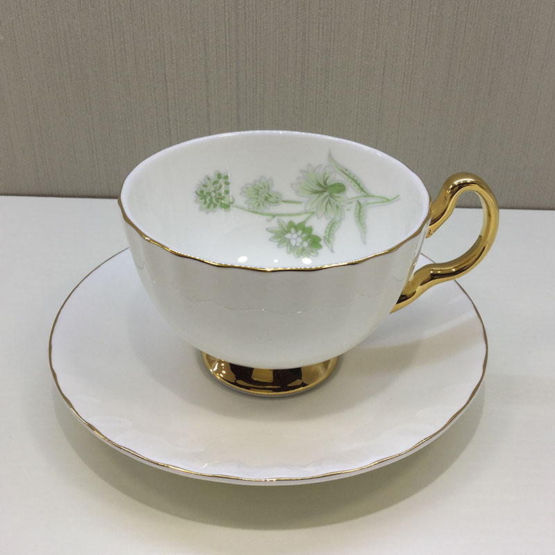 Proud ceramic western style coffee cup dish stroke white bone china coffee cup dish3