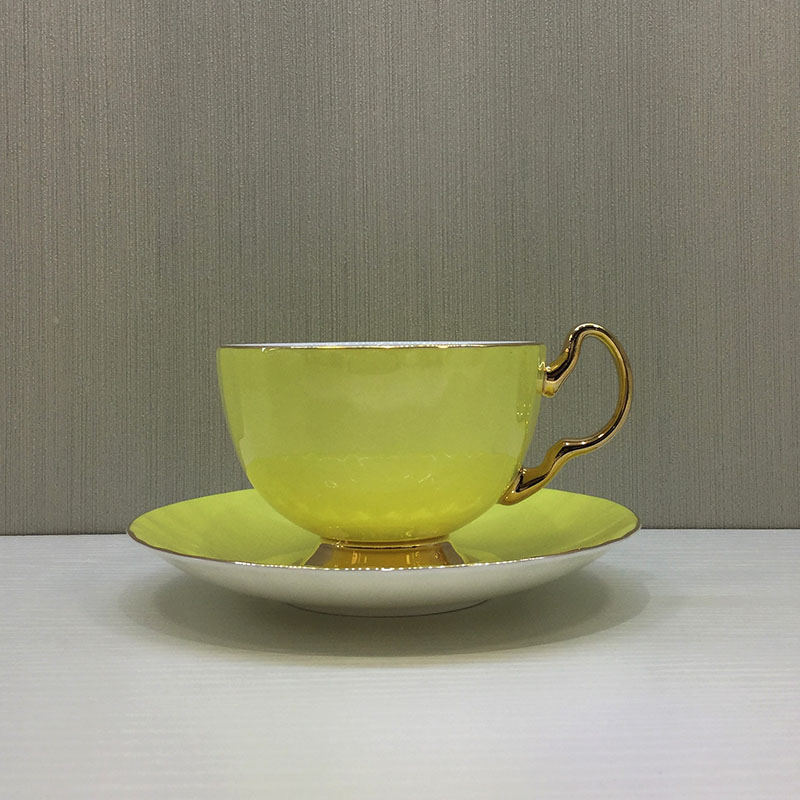 Proud ceramics, high grade bone china coffee cup Milan Cup - yellow1
