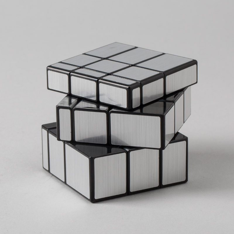 Strange art mirror face magic cube Silver3