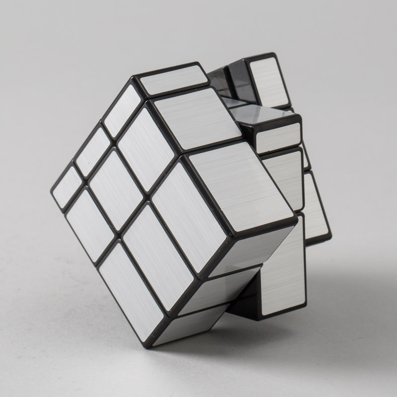 Strange art mirror face magic cube Silver4