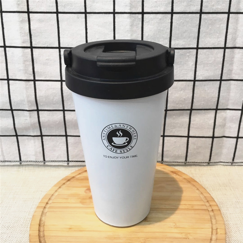 Simple business car thermal insulation Cup, convenient cup cover, carry cup, creative travel cup.1
