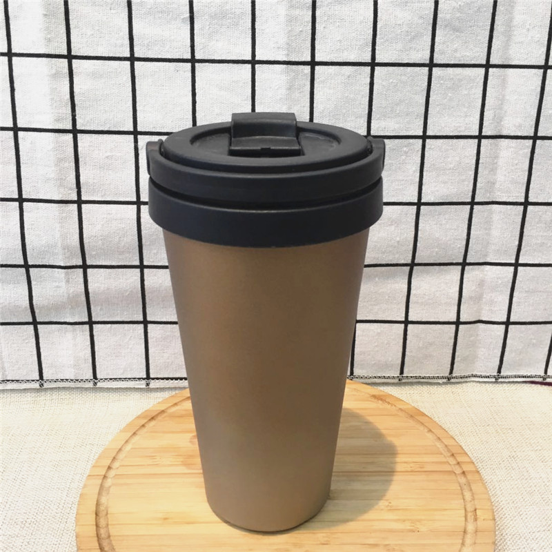 Simple business car thermal insulation Cup, convenient cup cover, carry cup, creative travel cup.2