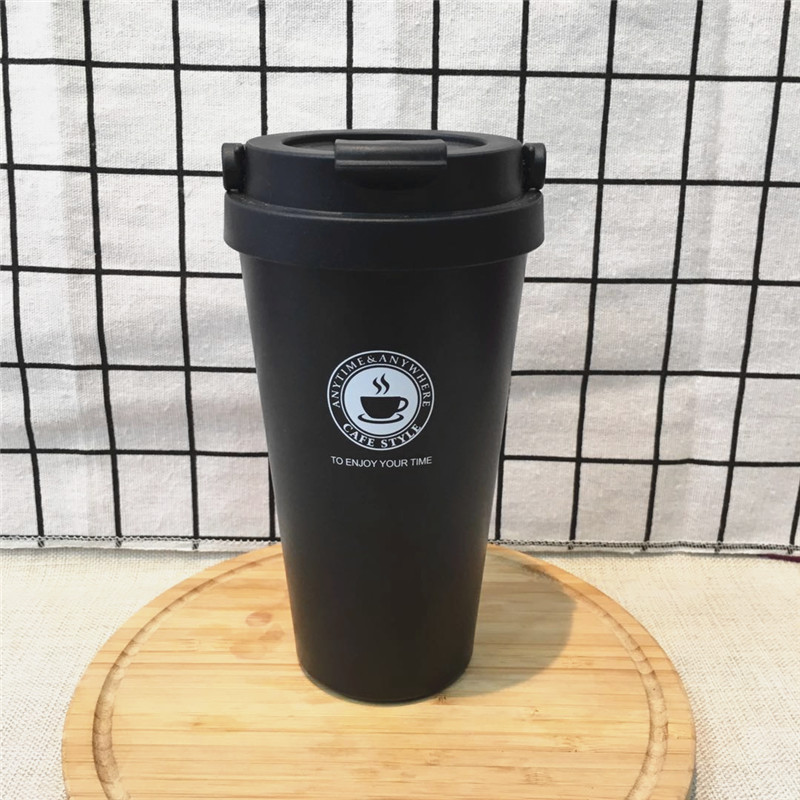 Simple business car thermal insulation Cup, convenient cup cover, carry cup, creative travel cup.1