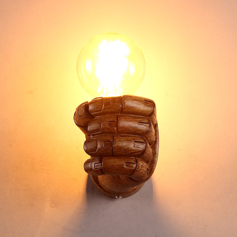 Creative personality wall lamp resin + iron wall lamp3