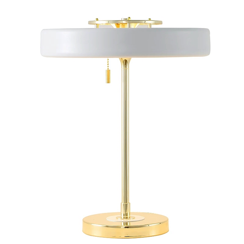 Iron and glass table lamp TD-2001 white lamp2
