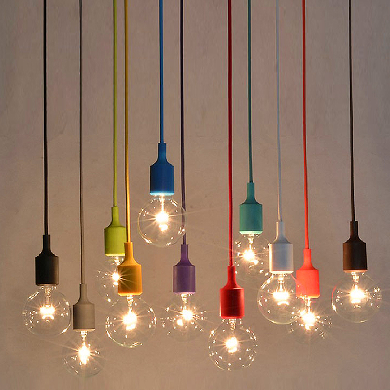 W-6244 silica gel chandelier send original LED bulb color optional3