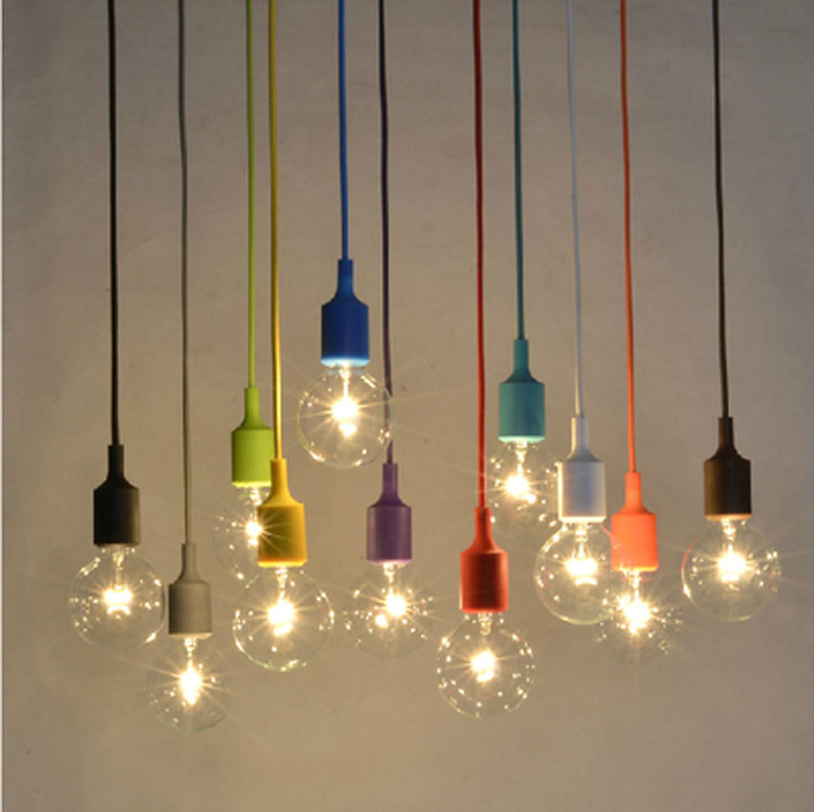 W-6244 silica gel chandelier send original LED bulb color optional4