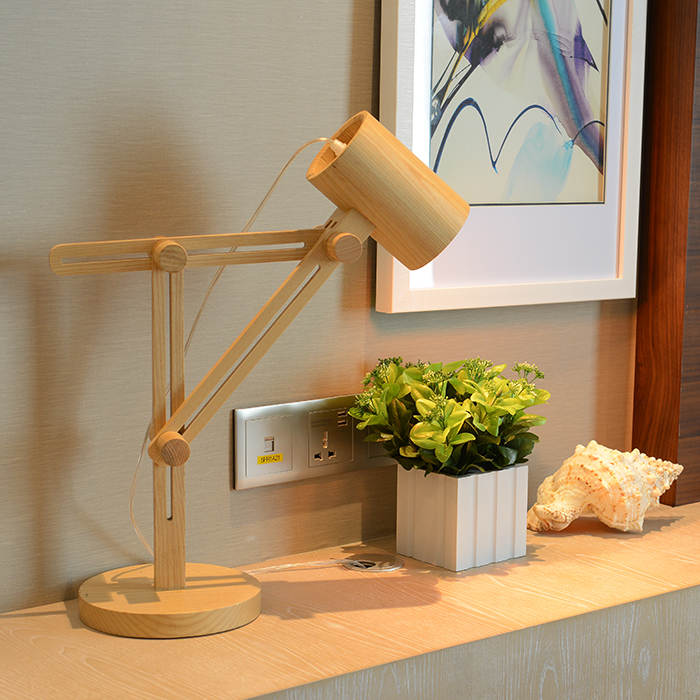 Fashion simple wooden desk lamp TD-2051 living room study bedroom lamp2