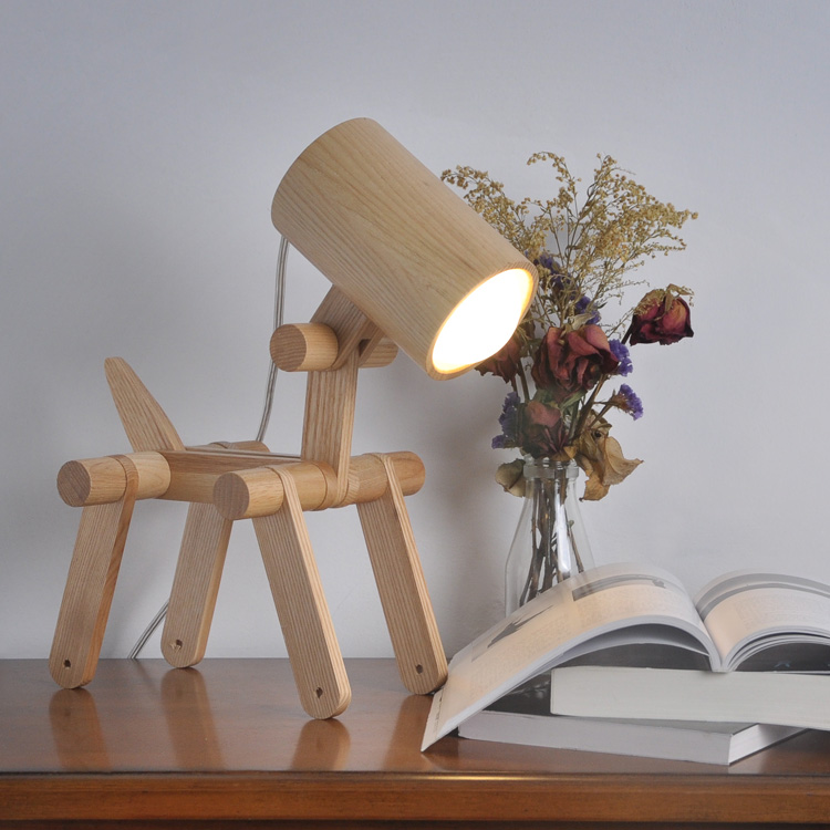 Creative fashion practical desk lamp TD-2026 robot dog living room bedroom reading lamp3