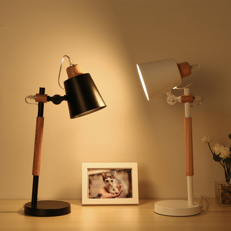 Simple practical desk lamp TD-2031 white study bedroom living room lamp2