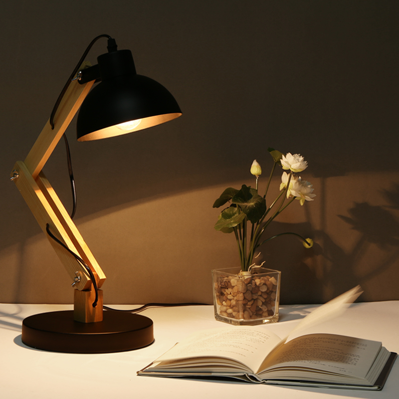 Simple and practical desk lamp TD-2028 black bedroom study living room lamp2
