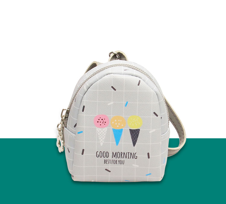 New cartoon cute mini zero wallet backpack zero wallet PU lady6