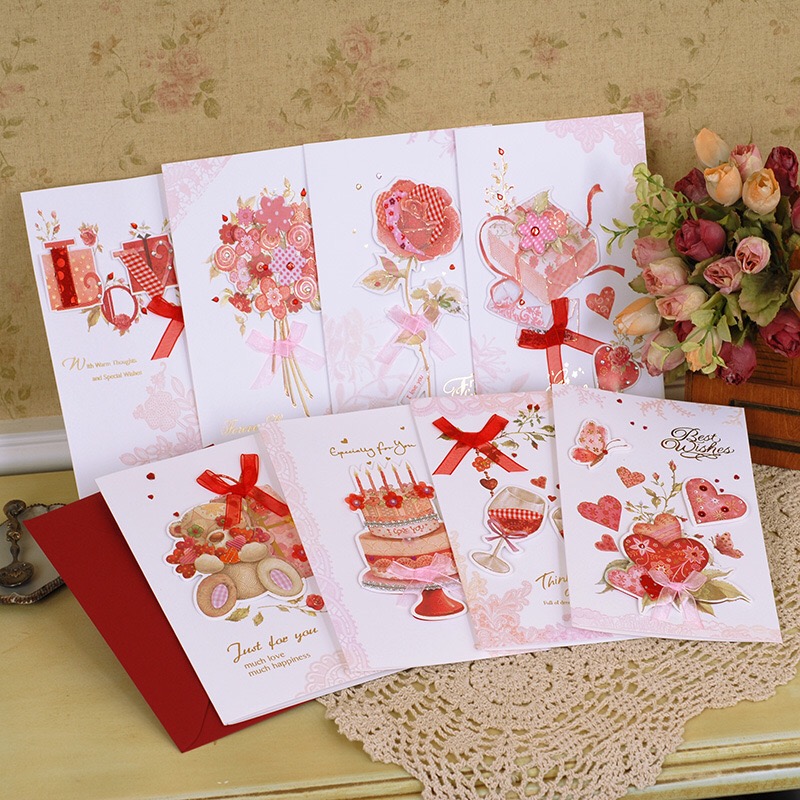 New! Pick up the wind card, Yi Nuo Valentine card / blessing card / holiday card 11101