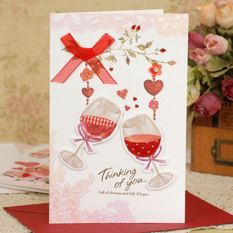 New! Pick up the wind card, Yi Nuo Valentine card / blessing card / holiday card 11103