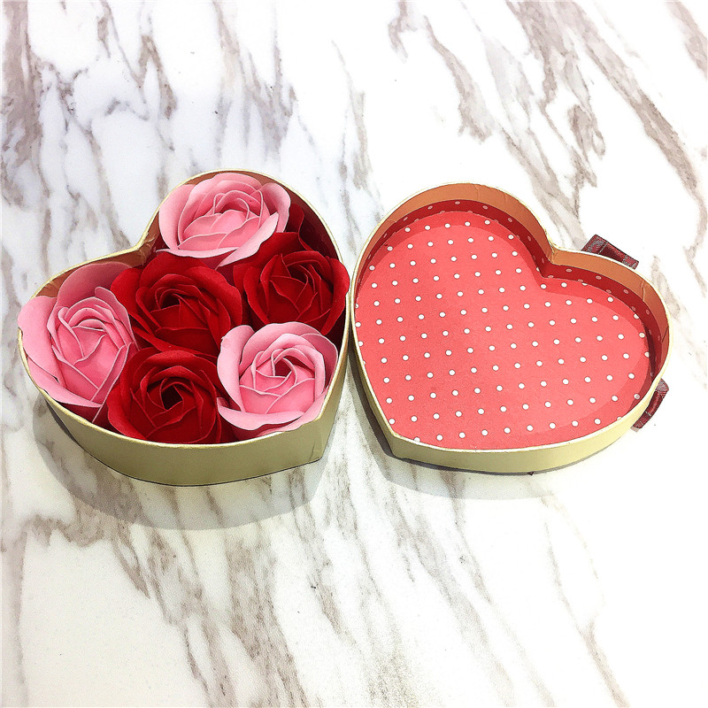 Christmas gifts, girls gifts, heart-shaped rose simulation flowers1