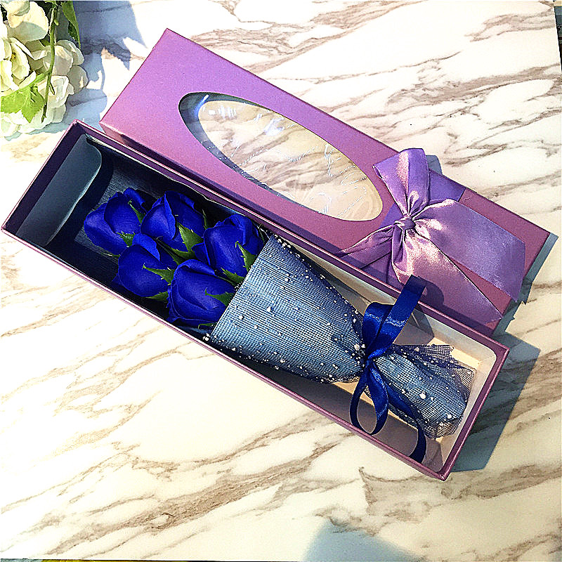 Christmas gift, girl gift, long box, rose, emulation flower.1