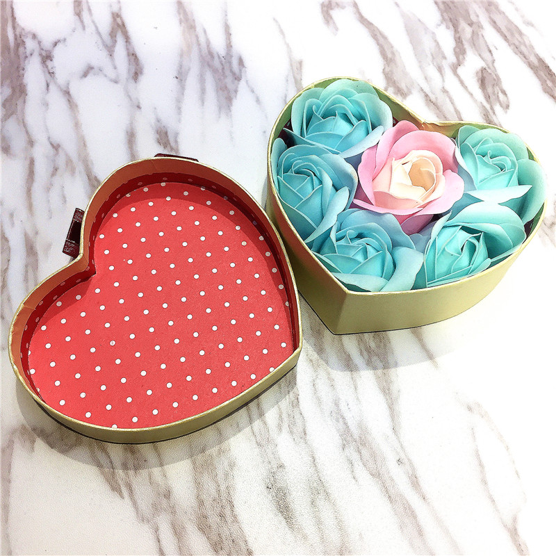 Christmas gifts, girls gifts, heart-shaped rose simulation flowers2