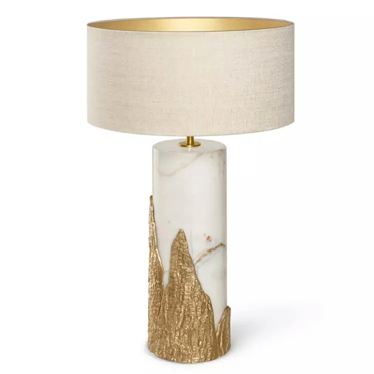 Post-modern high-grade marble pure copper table lamp TD-2170 hotel guest room living room decoration desk lamp4