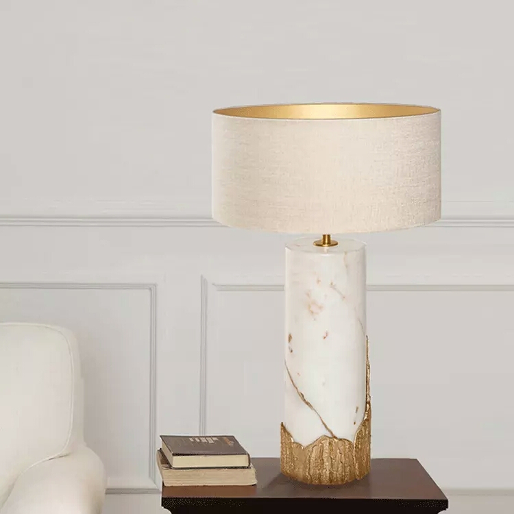 Post-modern high-grade marble pure copper table lamp TD-2170 hotel guest room living room decoration desk lamp3