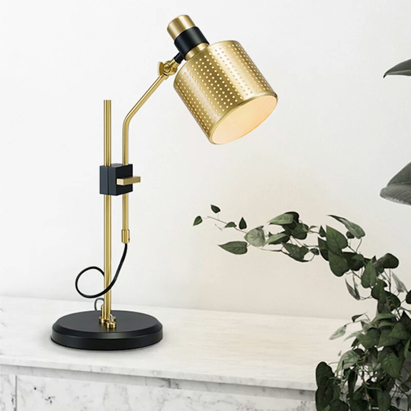 Fashion simple brass lamp TD-6034 hacker hall bedroom study lamps3