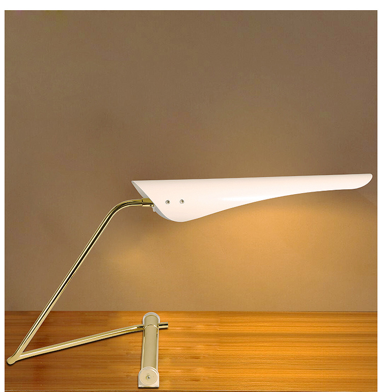 Nordic minimalist wind lamp TD-6027 white hall, bedroom study desk lamp2