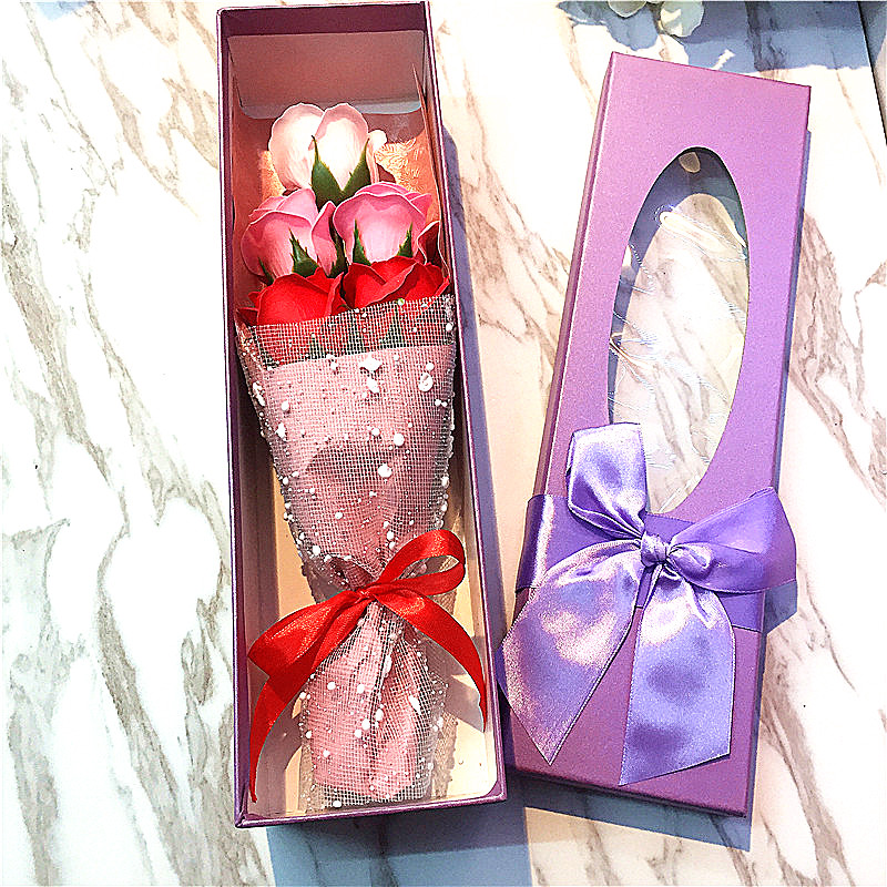 Christmas gift, girl gift box, rose simulation flower2