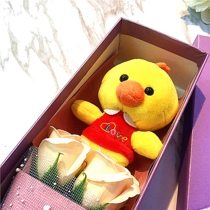 Christmas gift, girl gift box, lovely doll, rose simulation flower2