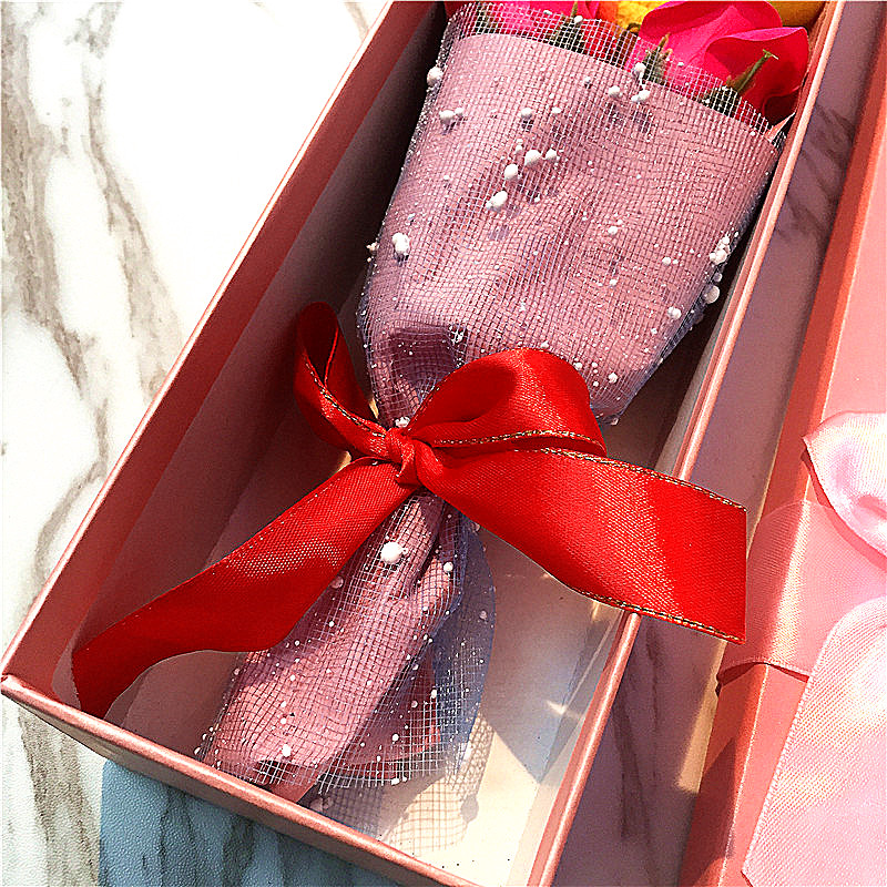 Christmas gift, girl gift box, lovely doll, rose simulation flower3