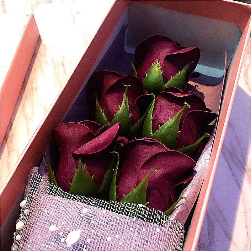 Christmas gift, girl gift box, rose simulation flower2