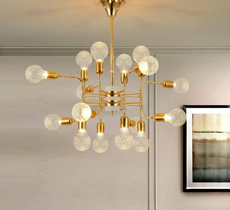 Postmodernist chandelier W-1007 trumpet 12 Villa Hotel apartment Chandelier2