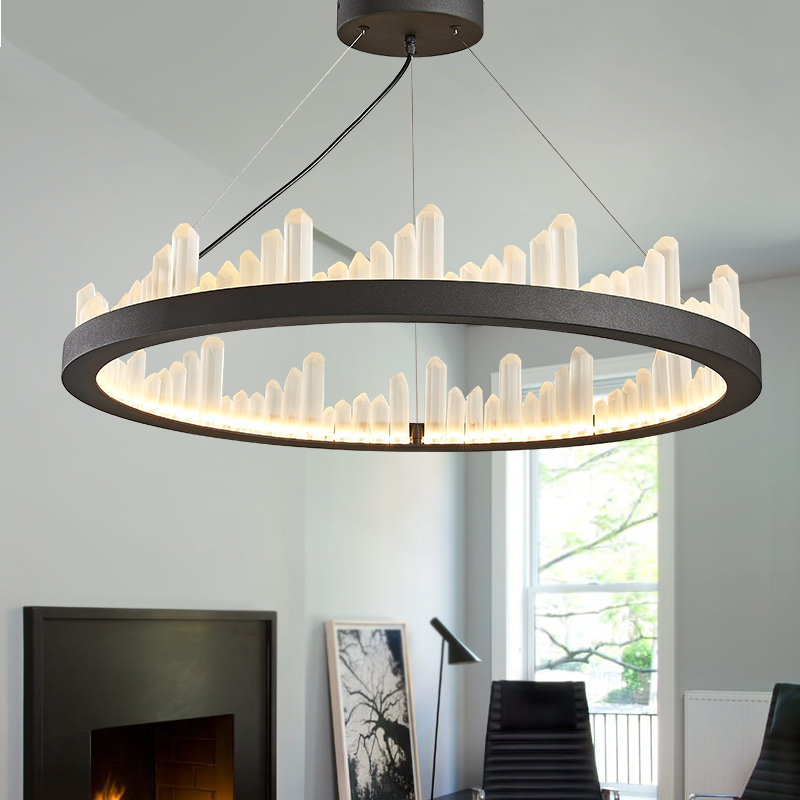 Postmodernism chandelier W-1025 frosted Le Crystal Hotel apartment villa Chandelier3