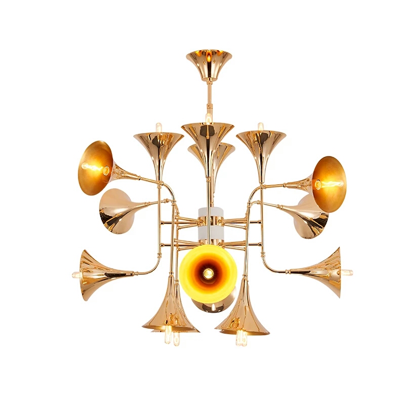 Post modernist chandelier W-1006 trumpet villa living room Chandelier2