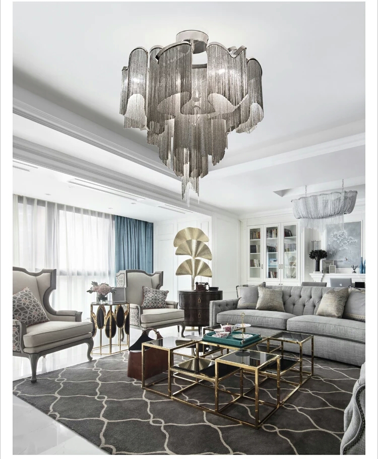 Post modernist chandelier W-1251 villa living room hotel apartment Chandelier4