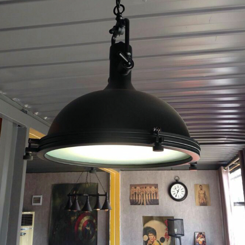 Modernist industrial wind chandelier W-6102 black villa living room hotel apartment Chandelier1