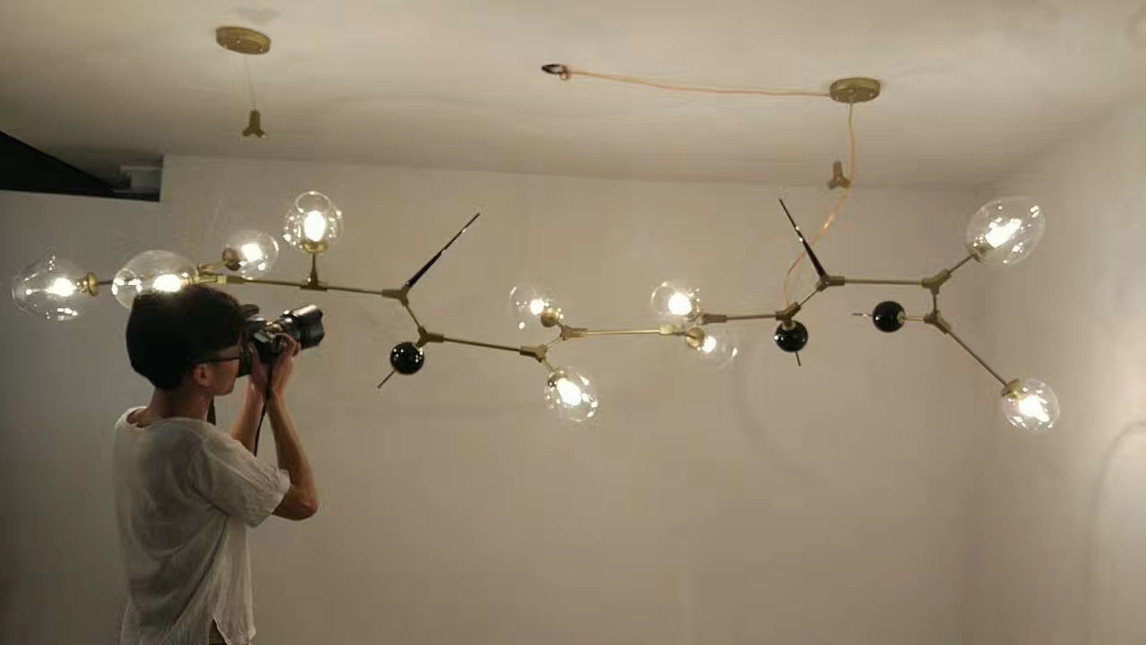 Post modernist chandelier W-1284-10 villa living room model room pendant lamp2