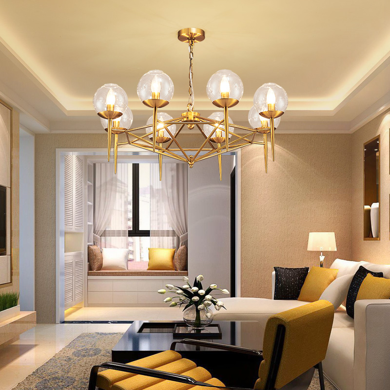Postmodernist chandelier W-8611 large 8 villas living room hotel apartment Chandelier3