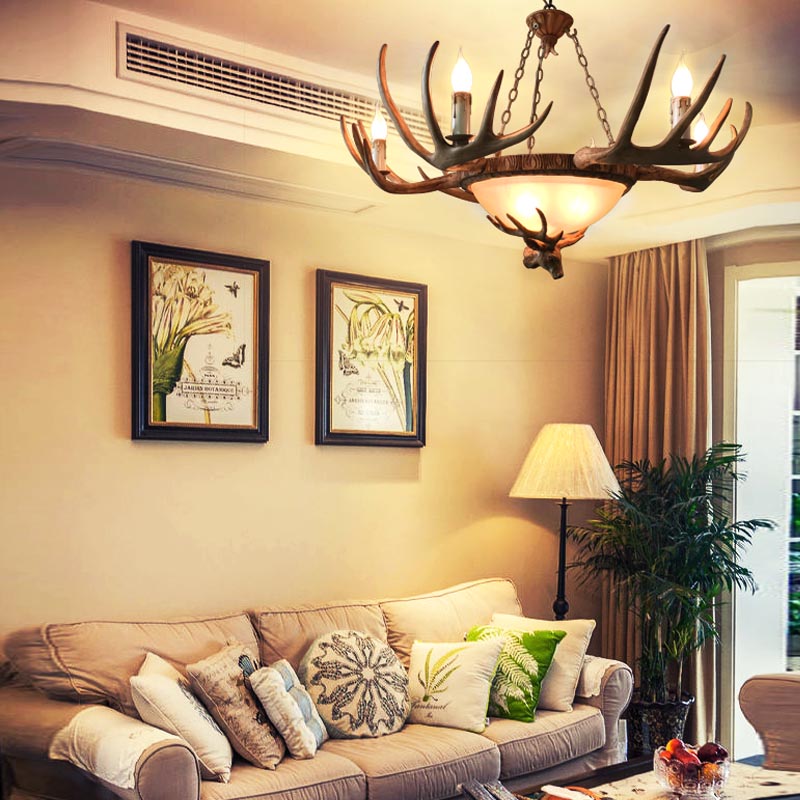 Modernist pastoral style chandelier W-6224 living room hotel apartment Chandelier5