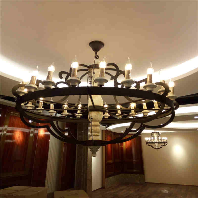 Modernist industrial wind chandelier W-6202-24 villa living room hotel apartment Chandelier5